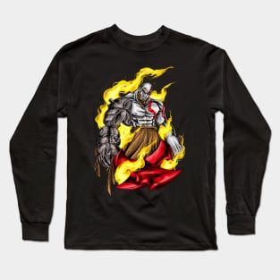 angry kratos Long Sleeve T-Shirt